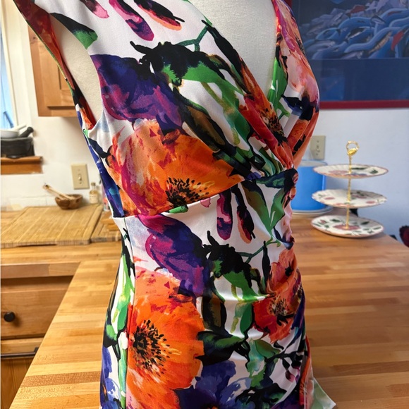 Lauren Ralph Lauren Cocktail Dress Floral Midi - Picture 10 of 11